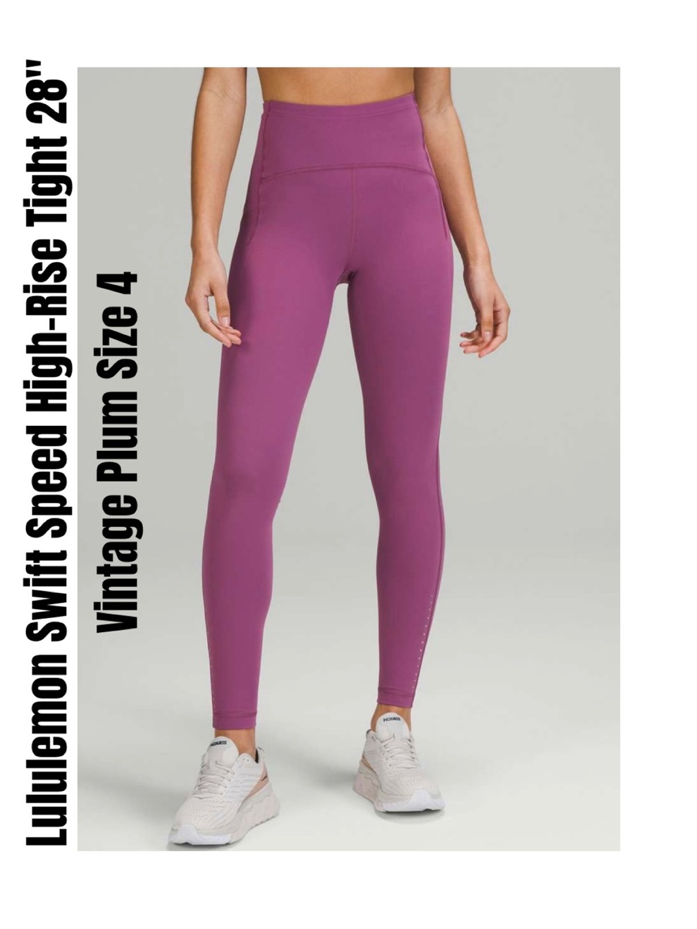Lululemon Swift Speed High-Rise Tight 28"
Vintage Plum Size 4